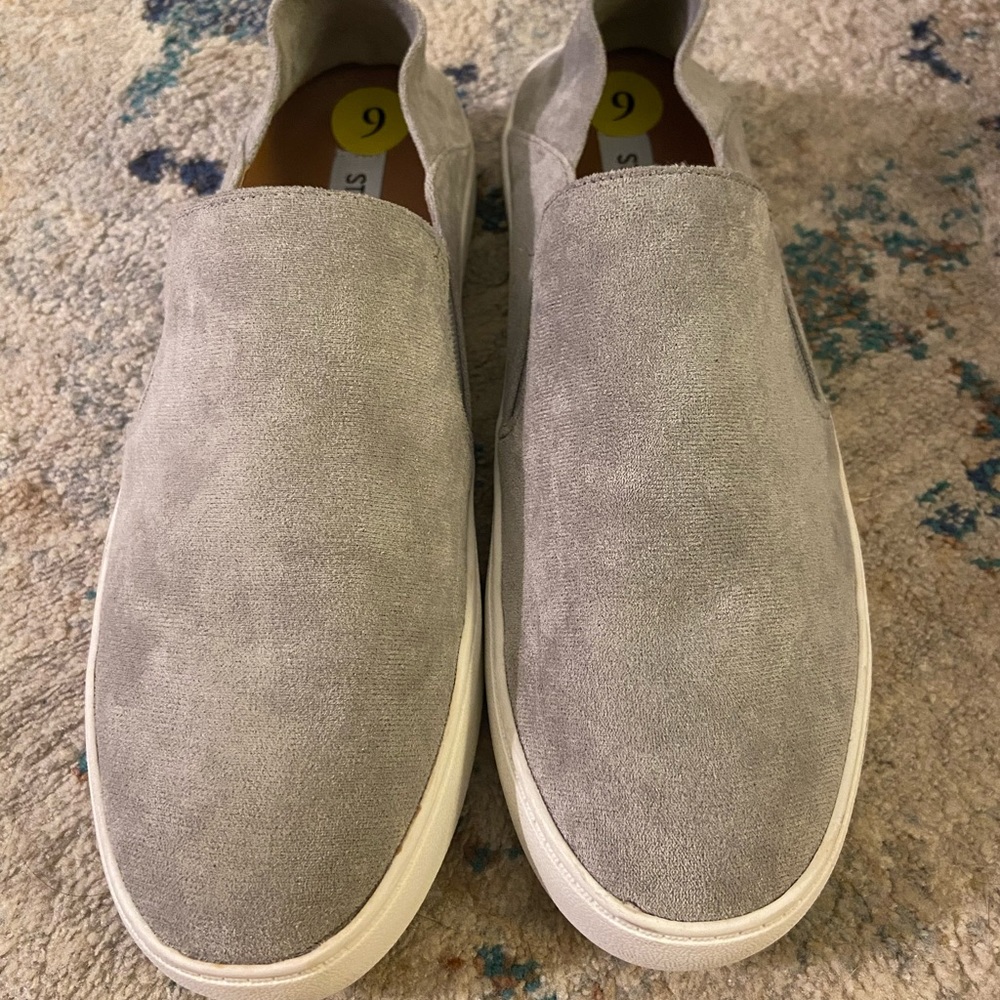 Steve Madden gray suede slip on sneakers! NWT